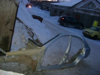 Порог со стойкой левый Chevrolet Lacetti J200