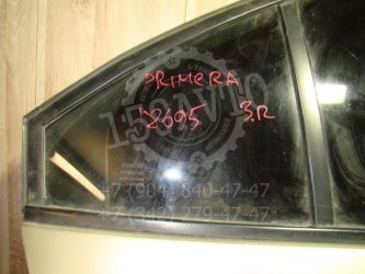 Стекло двери задней правой форточка Nissan Primera P12