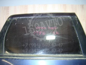 Стекло двери задней правой Peugeot 4007