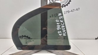 Стекло двери задней правой форточка Renault Fluence